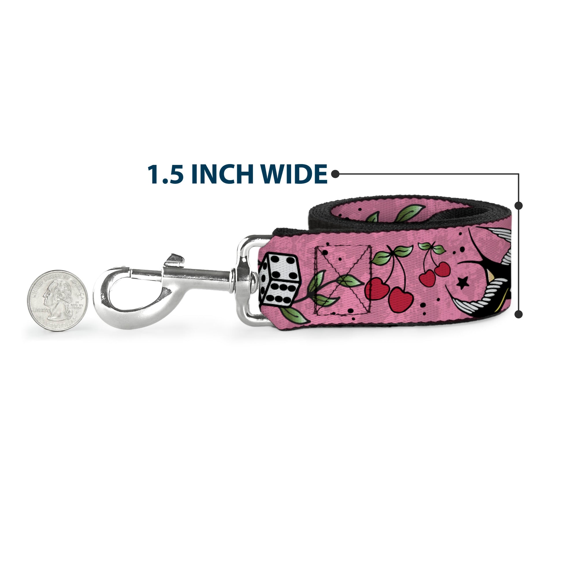Dog Leash - Lucky Pink Dog Leashes Buckle-Down