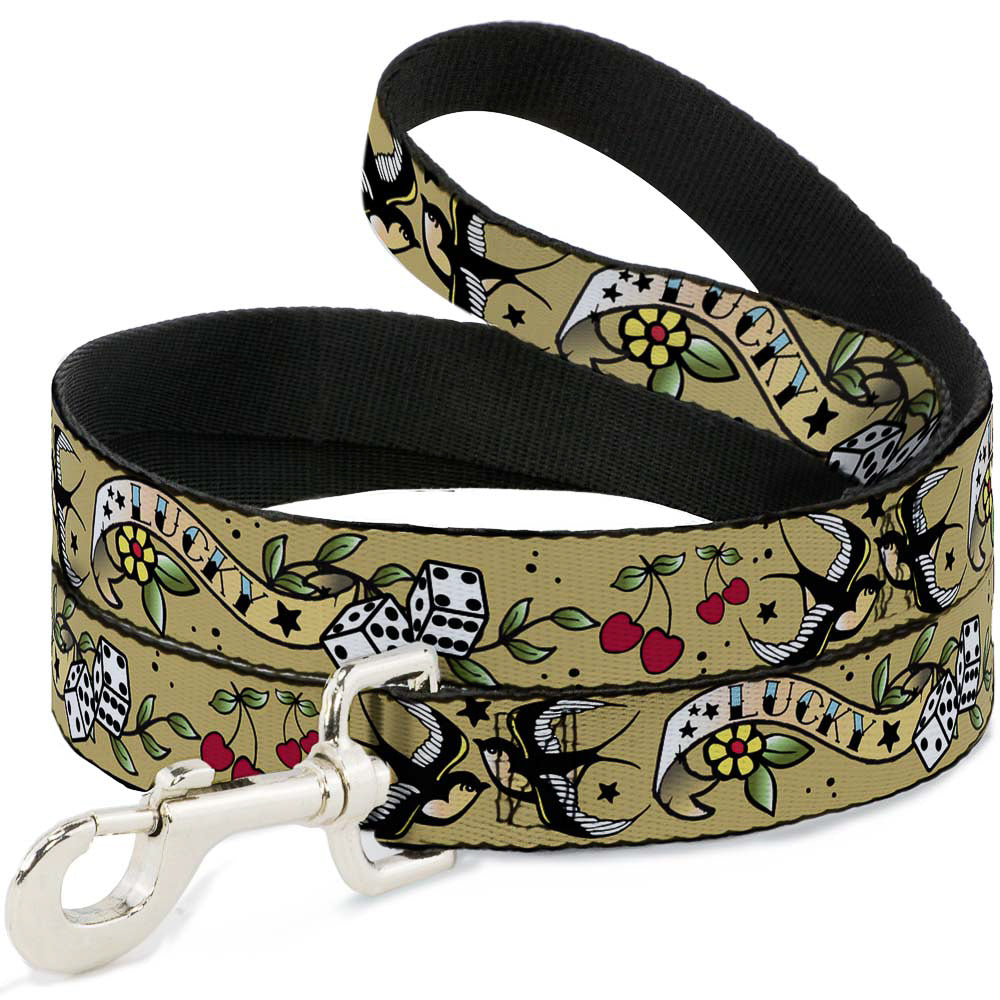 Dog Leash - Lucky Tan Dog Leashes Buckle-Down