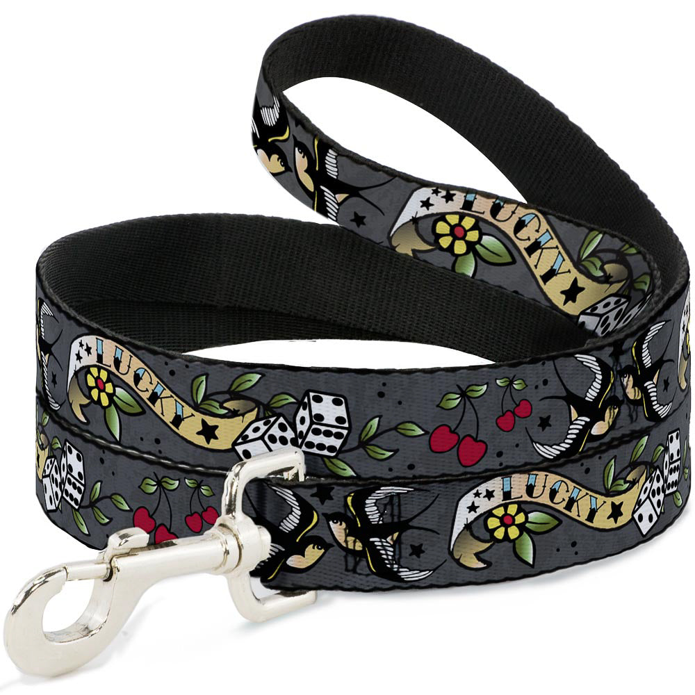 Dog Leash - Lucky Gray Dog Leashes Buckle-Down