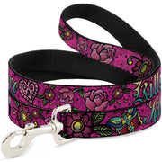 Dog Leash - Love Kills Pink Dog Leashes Buckle-Down