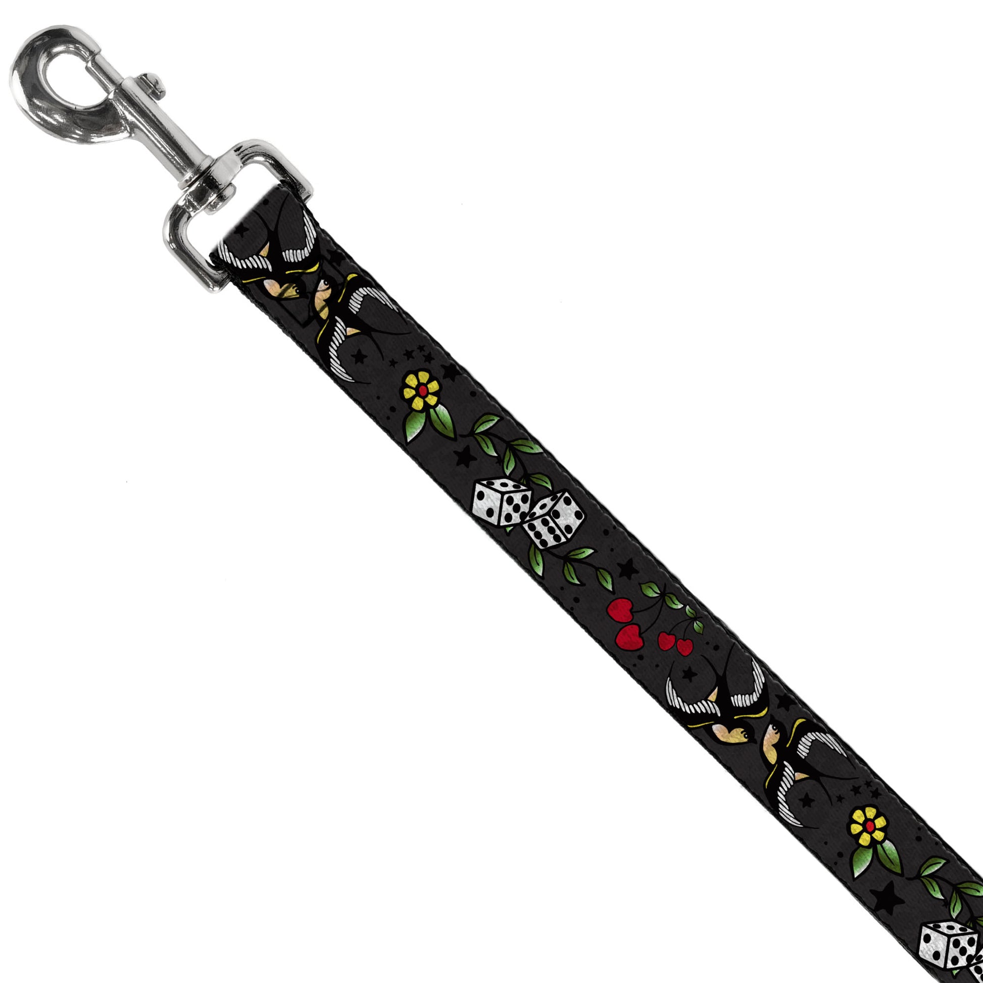 Dog Leash - Lucky CLOSE-UP Gray Dog Leashes Buckle-Down
