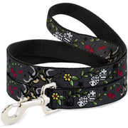 Dog Leash - Lucky CLOSE-UP Gray Dog Leashes Buckle-Down
