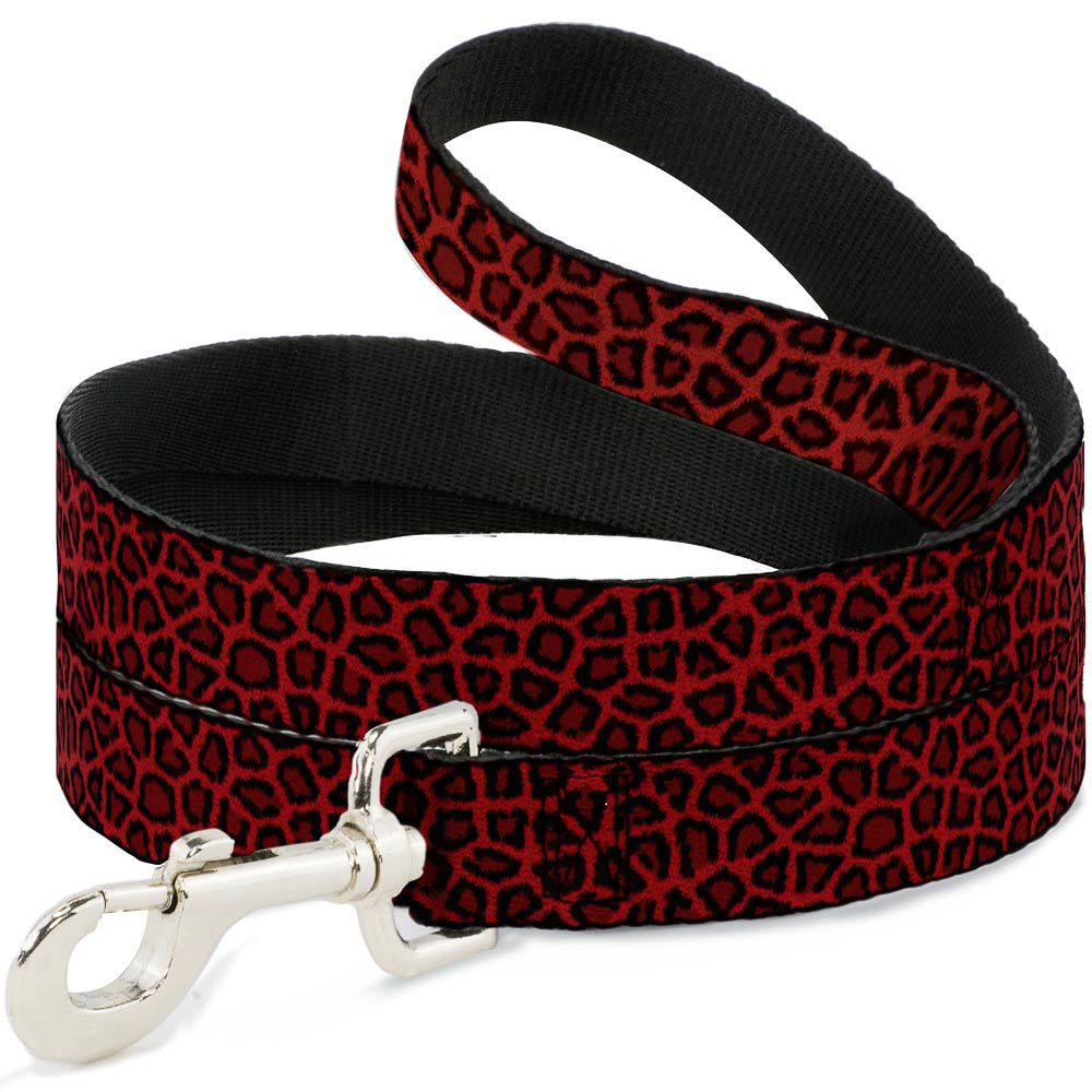 Dog Leash - Leopard Red Dog Leashes Buckle-Down
