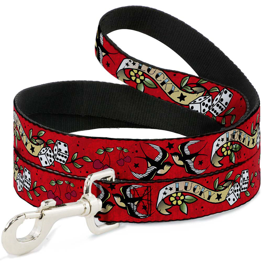Dog Leash - Lucky Red Dog Leashes Buckle-Down
