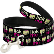 Dog Leash - LICK ME Battery Cartoon Dog Leashes Buckle-Down