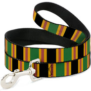 Dog Leash - Lines Black/Gold/Pink/Green Dog Leashes Buckle-Down