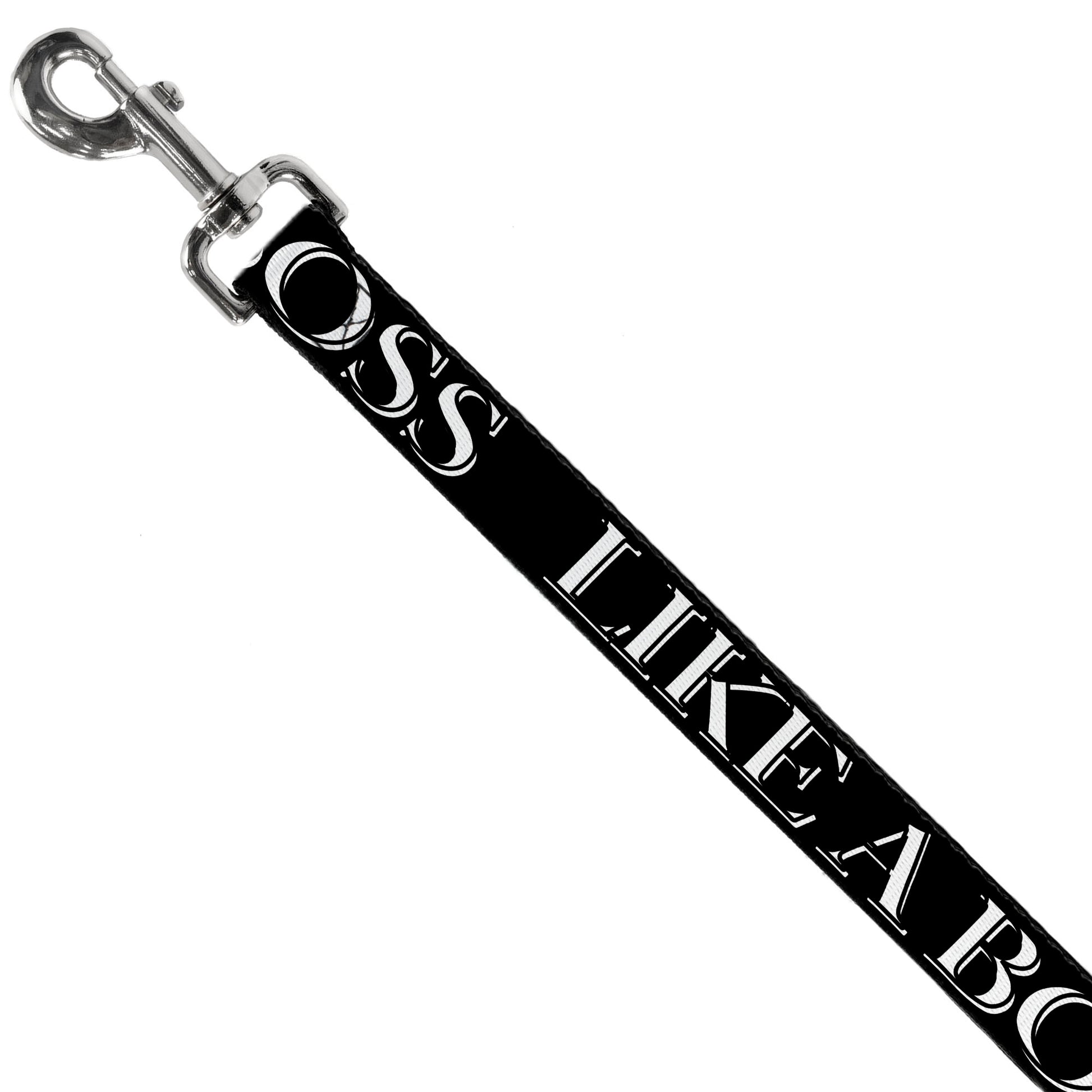 Dog Leash - LIKE A BOSS2 Black/Red Dog Leashes Buckle-Down