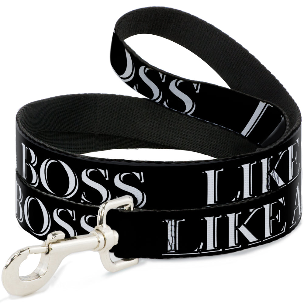 Dog Leash - LIKE A BOSS2 Black/Red Dog Leashes Buckle-Down
