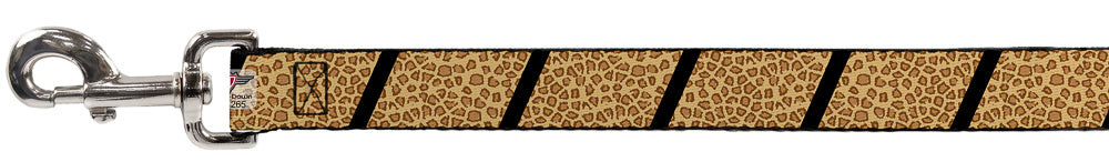 Dog Leash - Leopard Brown/Black Slash Dog Leashes Buckle-Down