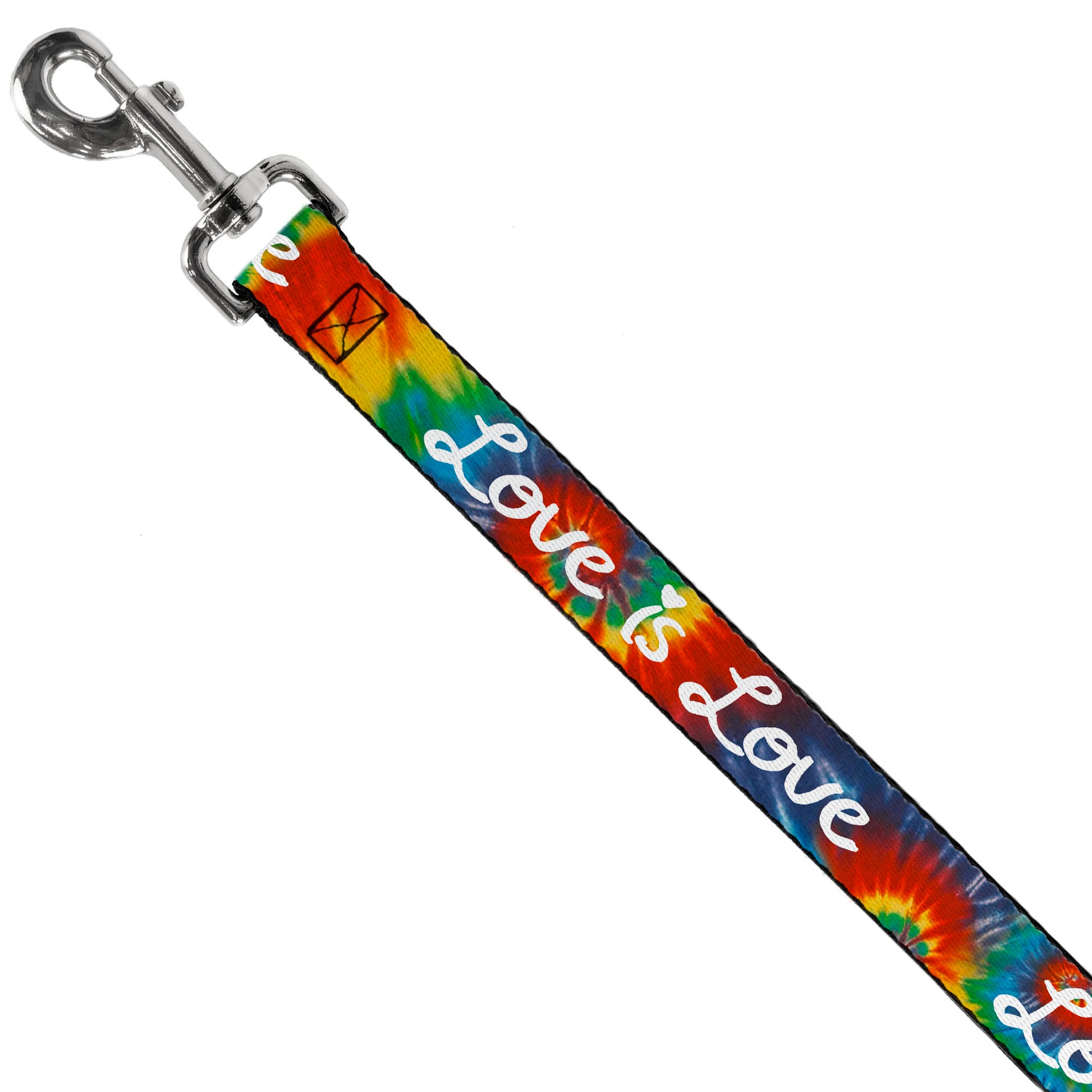 Dog Leash - LOVE IS LOVE BD Tie Dye/White Dog Leashes Buckle-Down