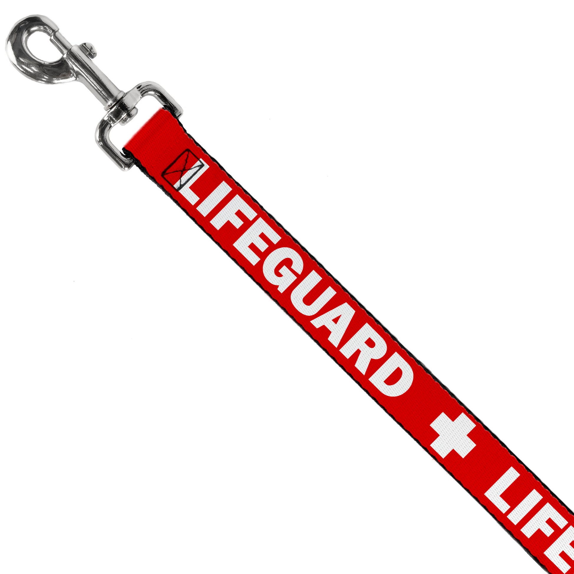 Dog Leash - LIFEGUARD/Logo Red/White Dog Leashes Buckle-Down