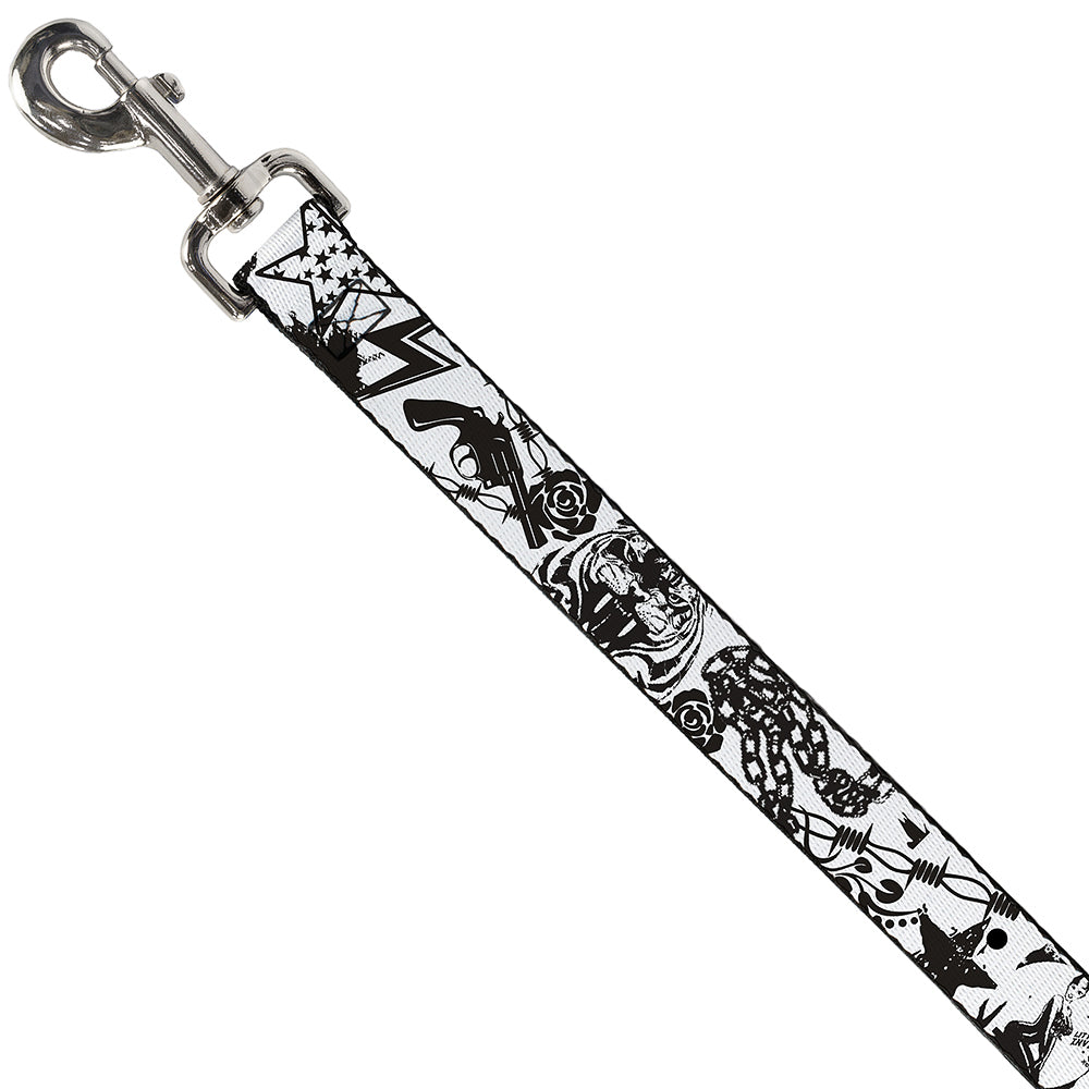 Dog Leash - Madness White/Black Dog Leashes Buckle-Down