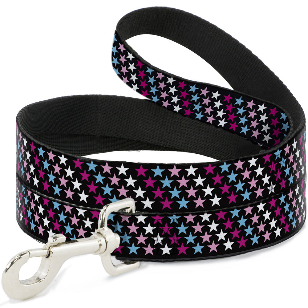 Dog Leash - Mini Stars Black/Pink/Blue/White Dog Leashes Buckle-Down