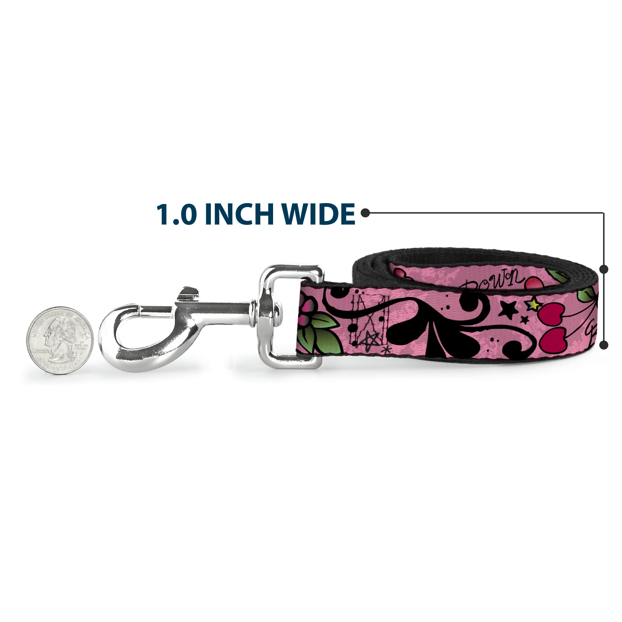 Dog Leash - Mom & Dad Pink Dog Leashes Buckle-Down