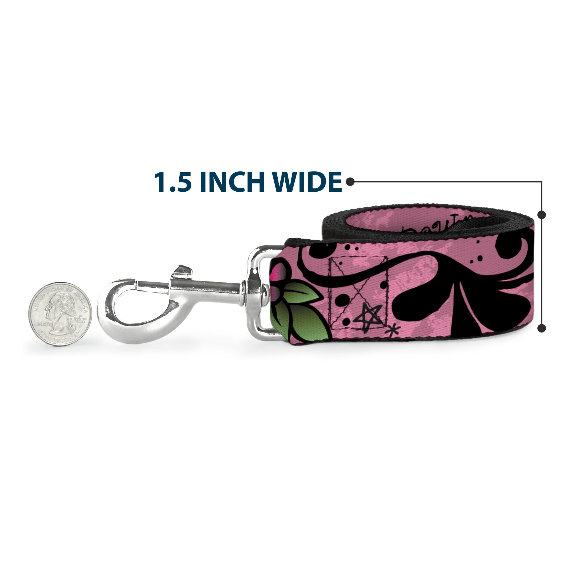 Dog Leash - Mom & Dad Pink Dog Leashes Buckle-Down