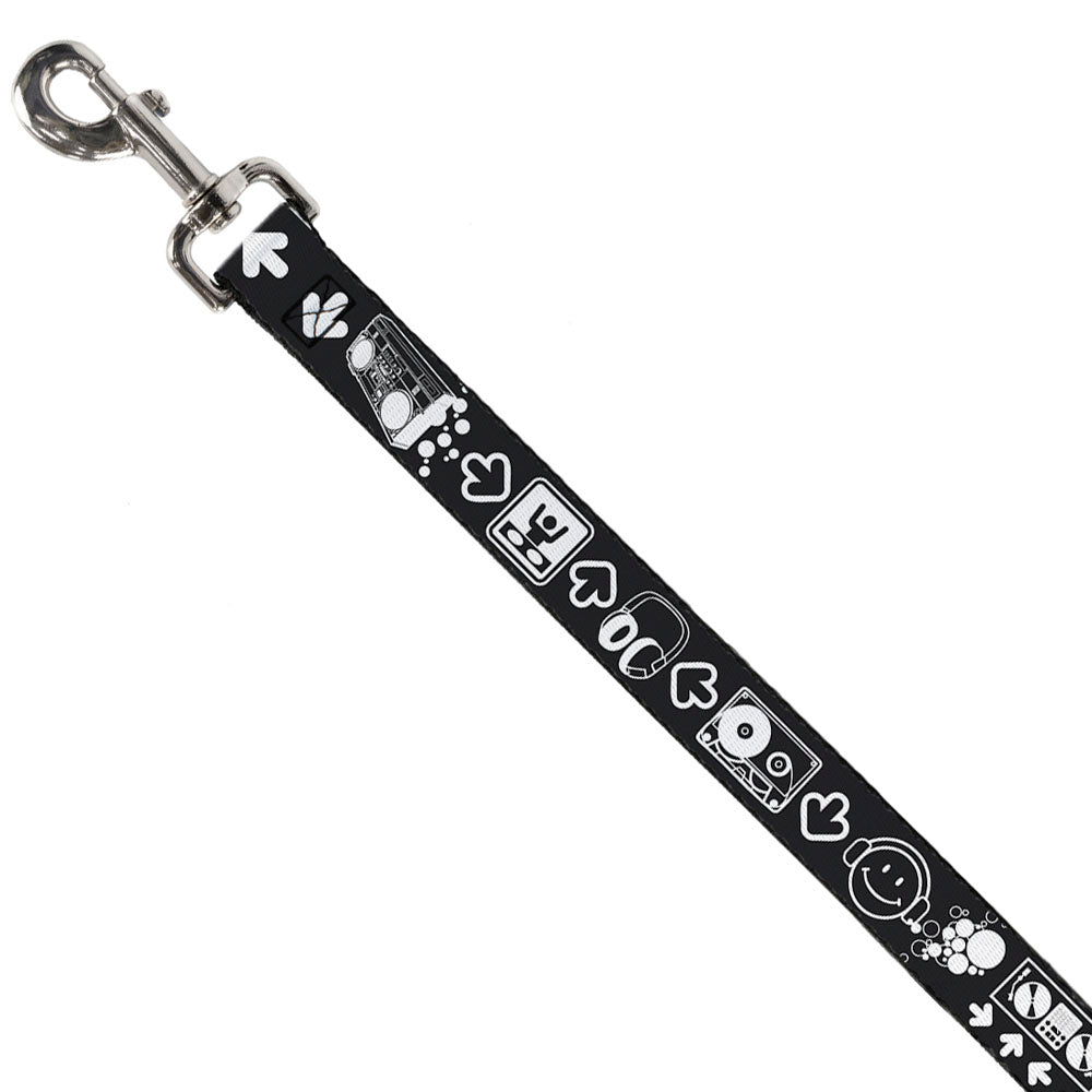Dog Leash - Music Happy Face Dog Leashes Buckle-Down