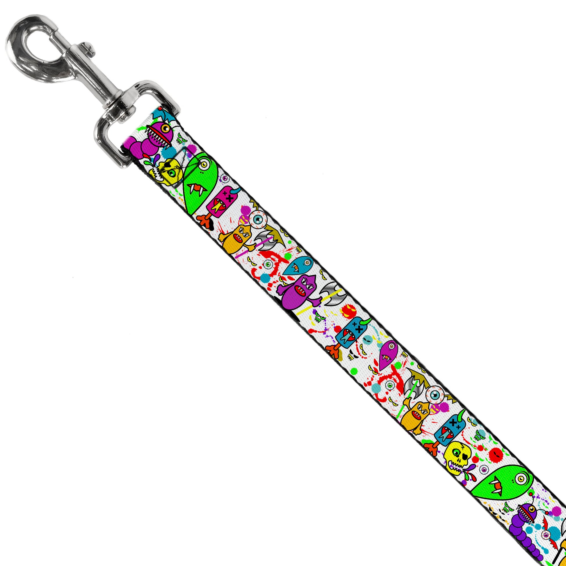 Dog Leash - Monsters White Dog Leashes Buckle-Down