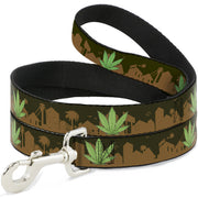 Buckle-Down Dog Leash - Marijuana Leaf Skyline Dog Leashes Buckle-Down