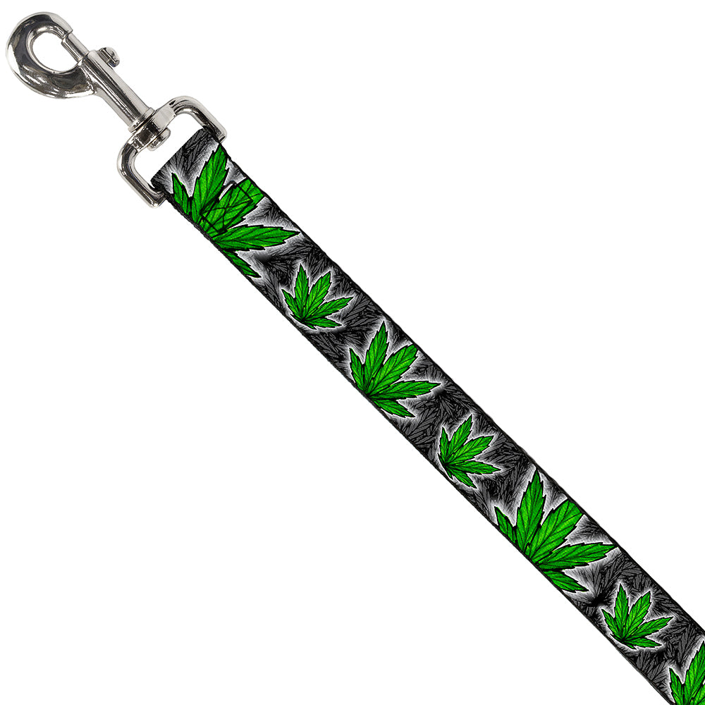 Buckle-Down Dog Leash - Marijuana Haze Black Dog Leashes Buckle-Down