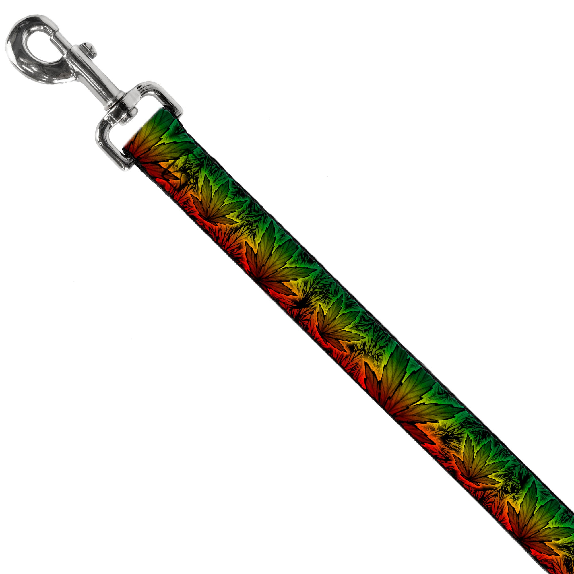 Buckle-Down Dog Leash - Marijuana Haze Rasta/Rasta Dog Leashes Buckle-Down