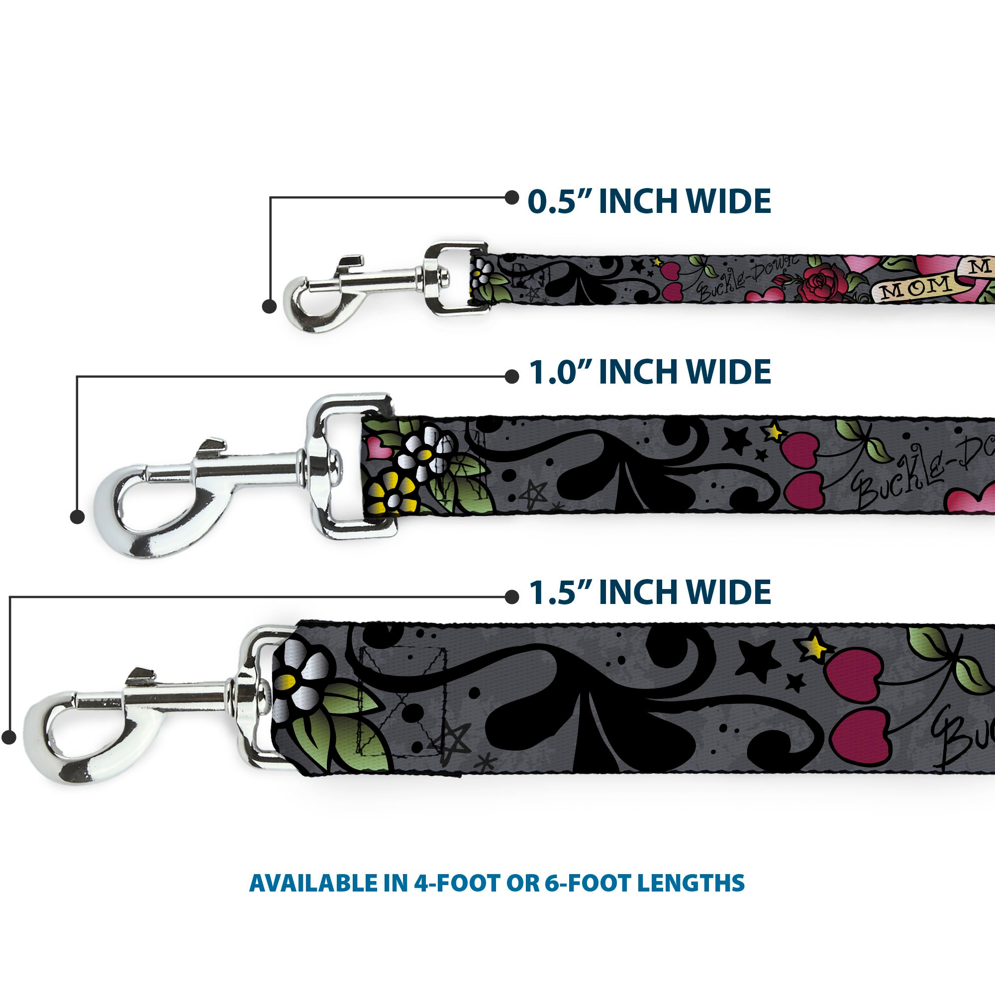 Dog Leash - Mom & Mom Gray Dog Leashes Buckle-Down