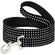 Dog Leash - Micro Polka Dots Black/White Dog Leashes Buckle-Down