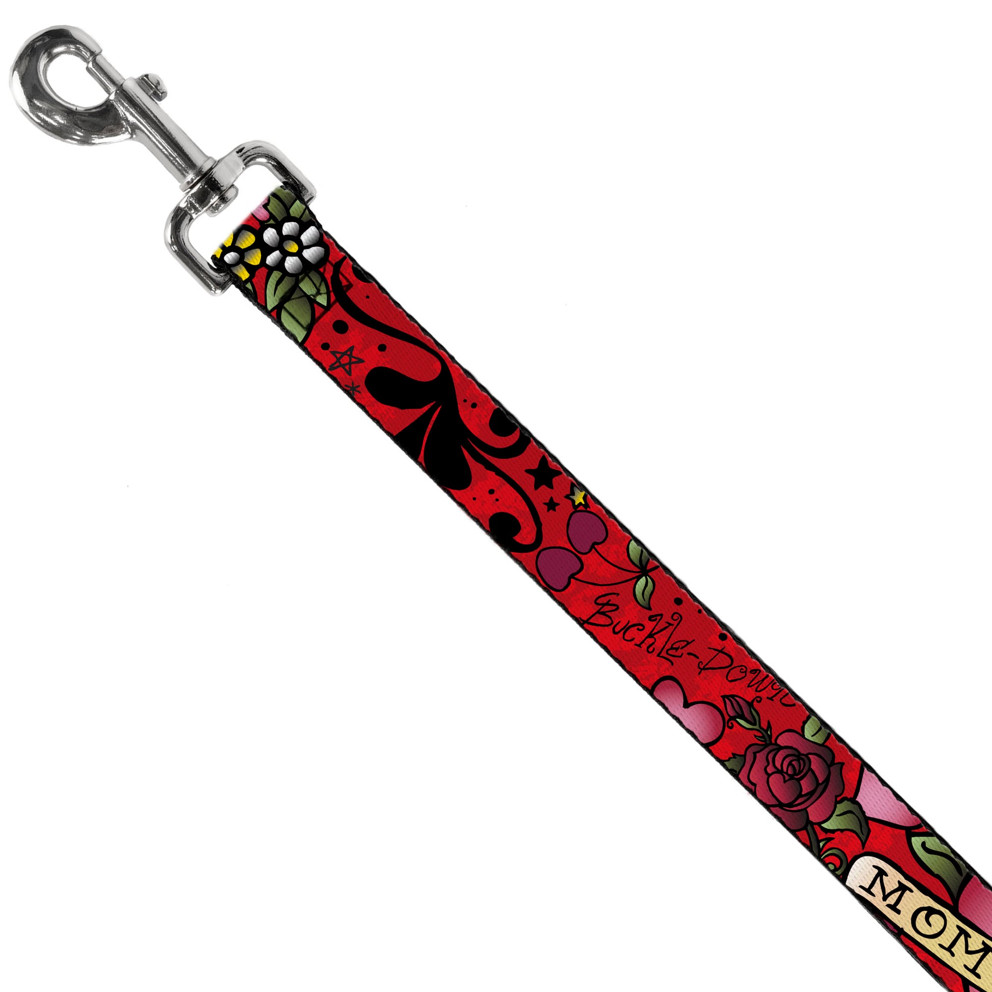 Dog Leash - Mom & Dad Red Dog Leashes Buckle-Down