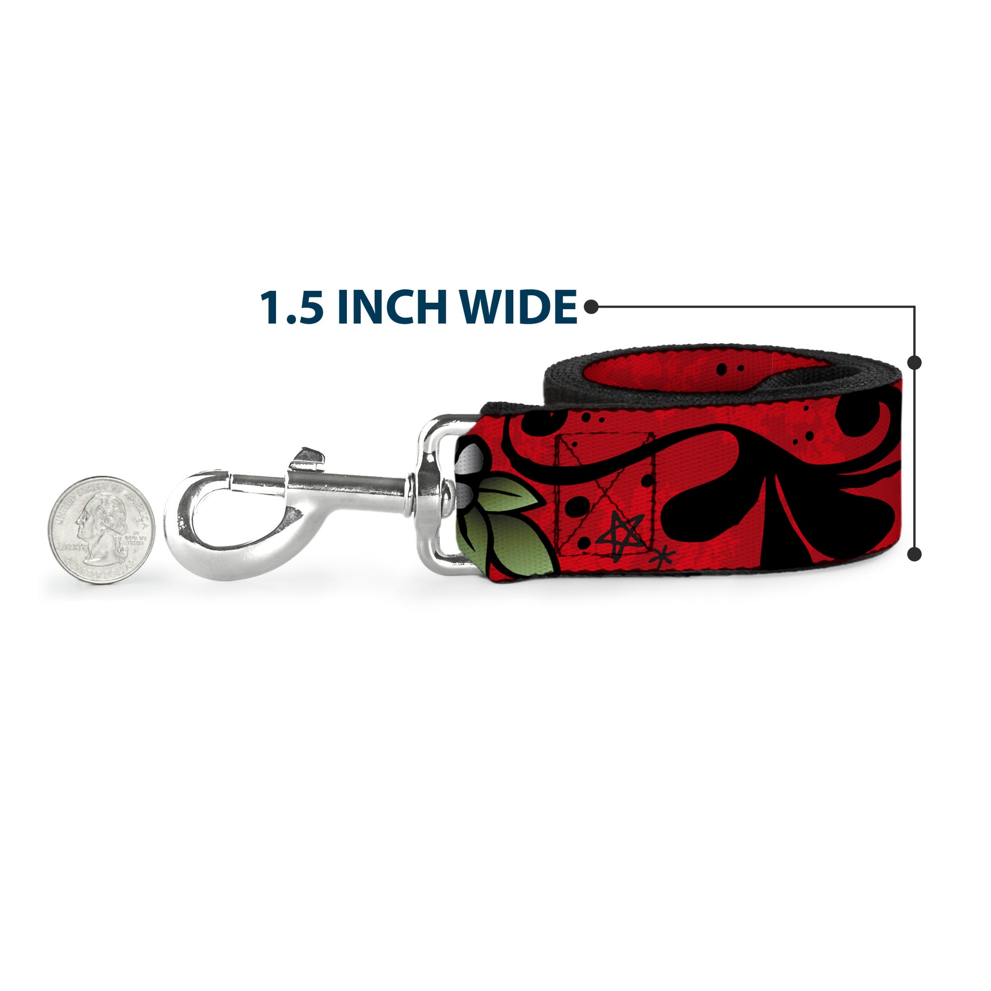Dog Leash - Mom & Dad Red Dog Leashes Buckle-Down