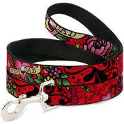 Dog Leash - Mom & Dad Red Dog Leashes Buckle-Down