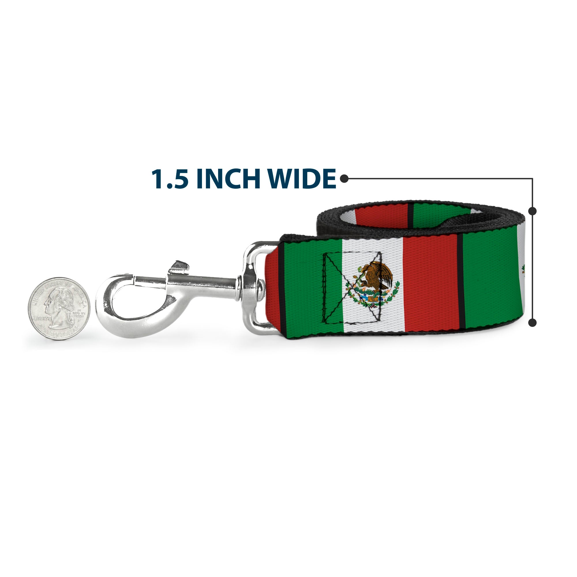 Dog Leash - Mexico Flags Dog Leashes Buckle-Down