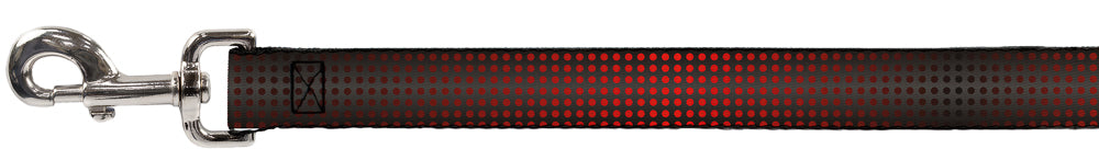Dog Leash - Micro Polka Dots Transitions Black/Red Dog Leashes Buckle-Down