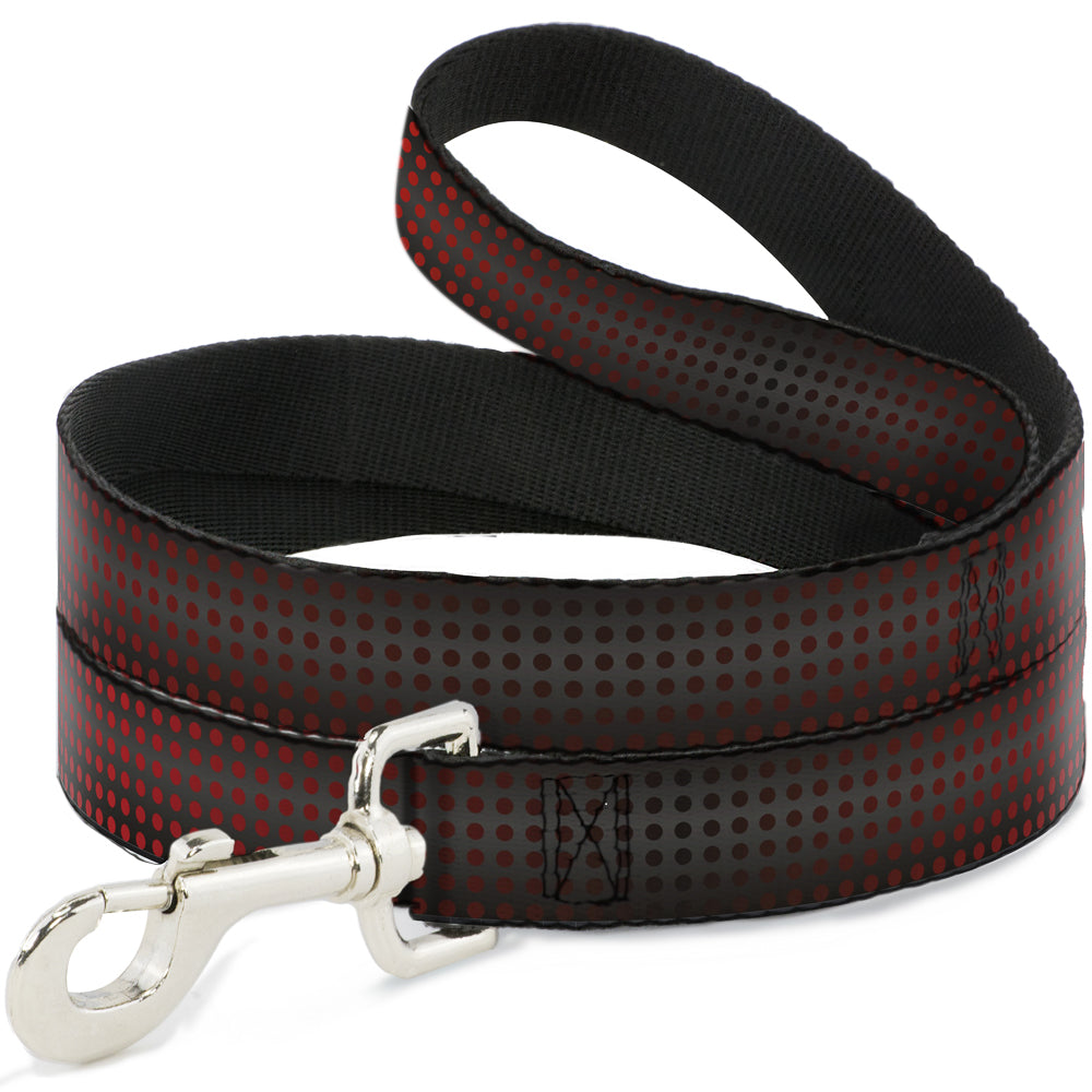 Dog Leash - Micro Polka Dots Transitions Black/Red Dog Leashes Buckle-Down