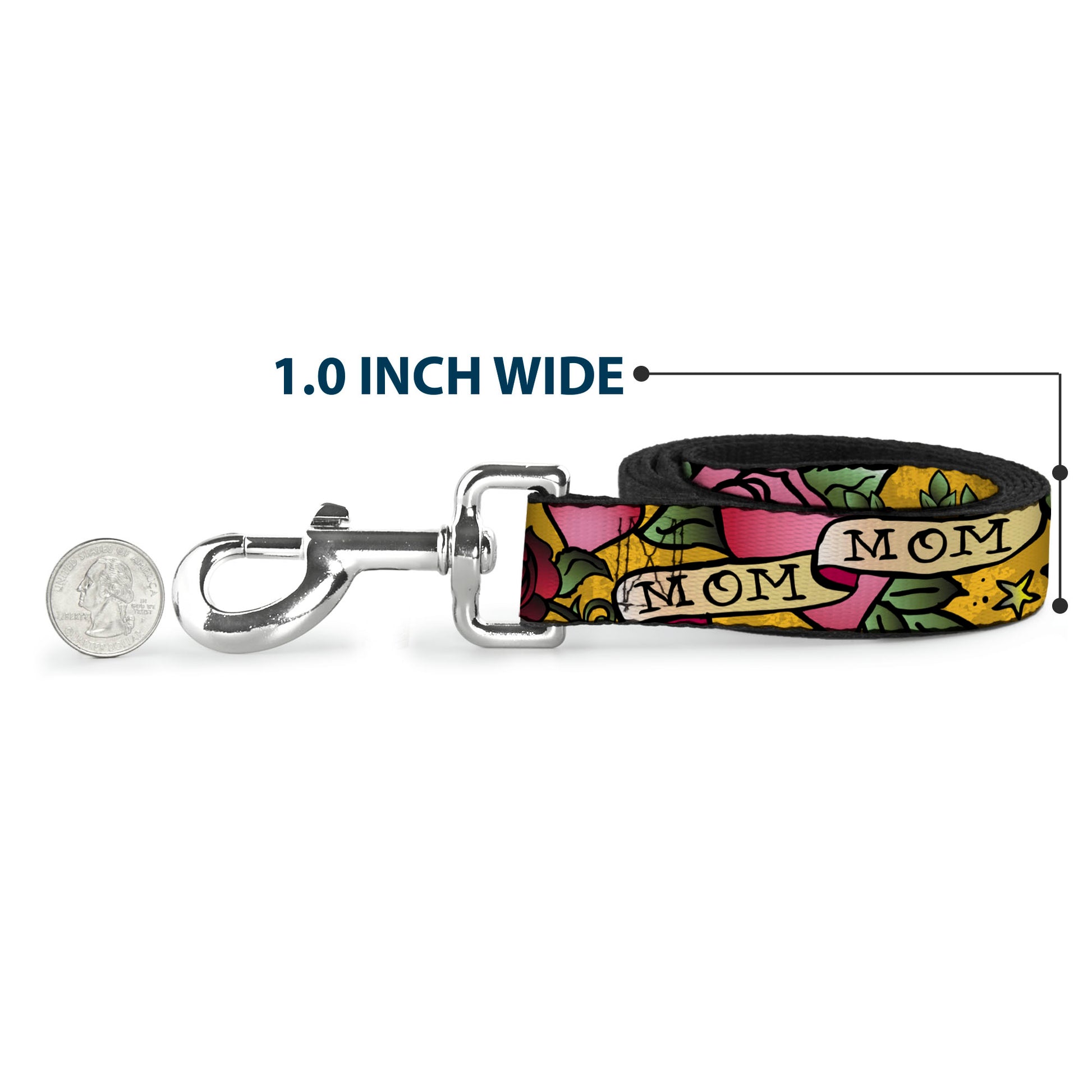Dog Leash - Mom & Mom Yellow Dog Leashes Buckle-Down