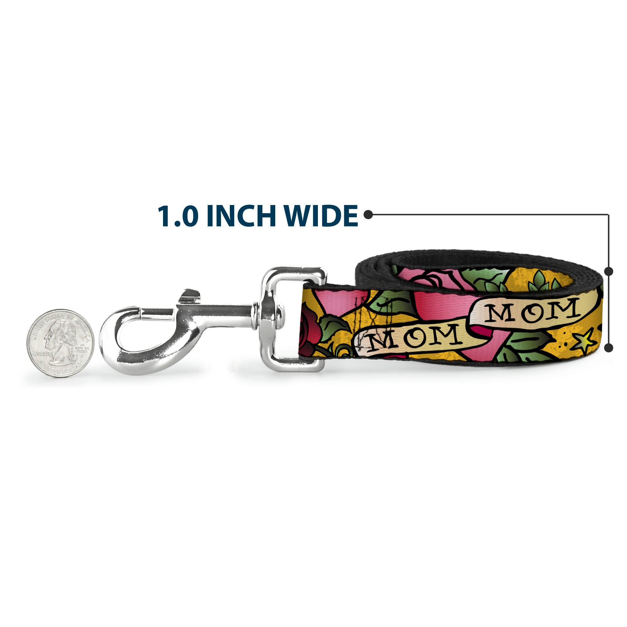 Dog Leash - Mom & Mom Yellow Dog Leashes Buckle-Down