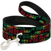 Dog Leash - MILK/Cartoons Black/Multi Color Dog Leashes Buckle-Down