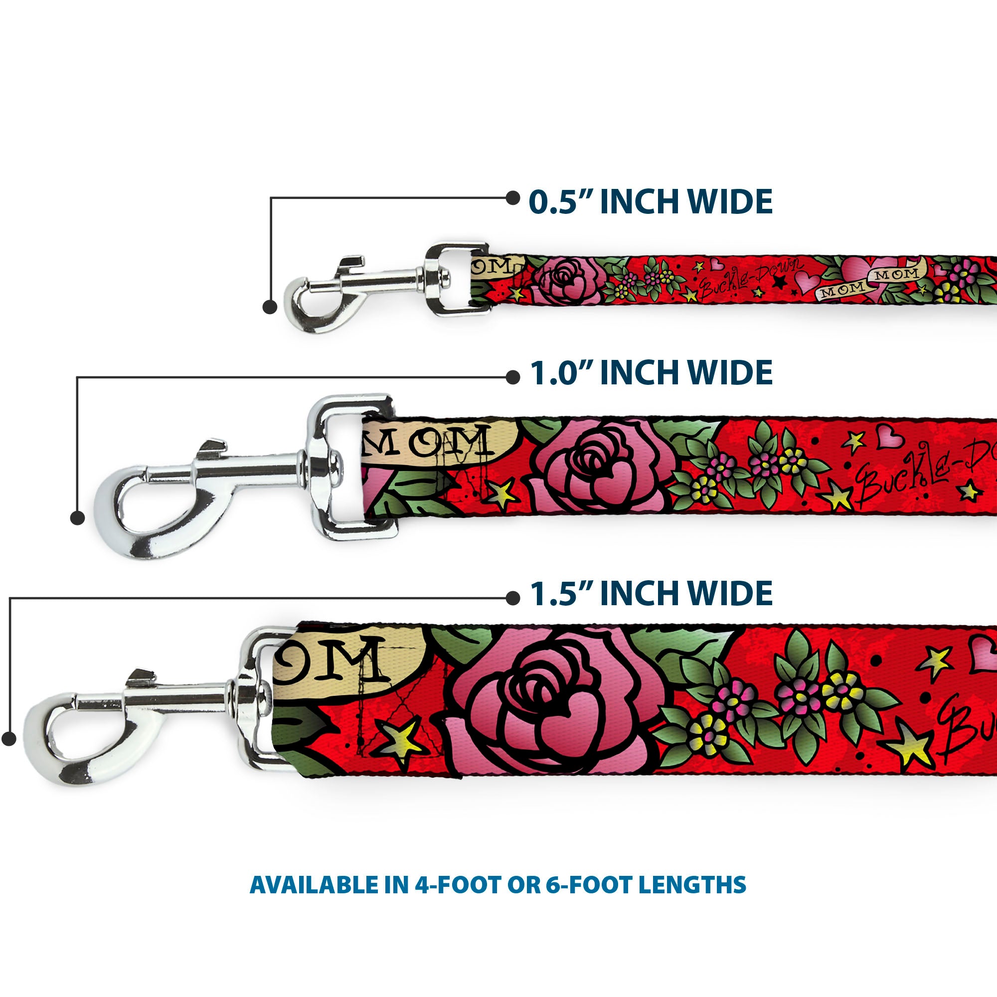 Dog Leash - Mom & Mom Red Dog Leashes Buckle-Down