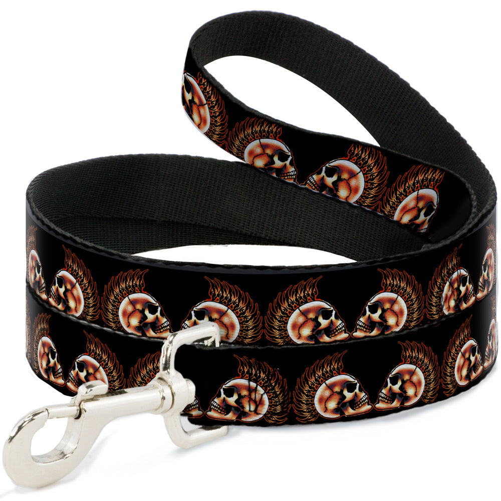 Dog Leash - Mohawk Skulls - NO Star Dog Leashes Buckle-Down