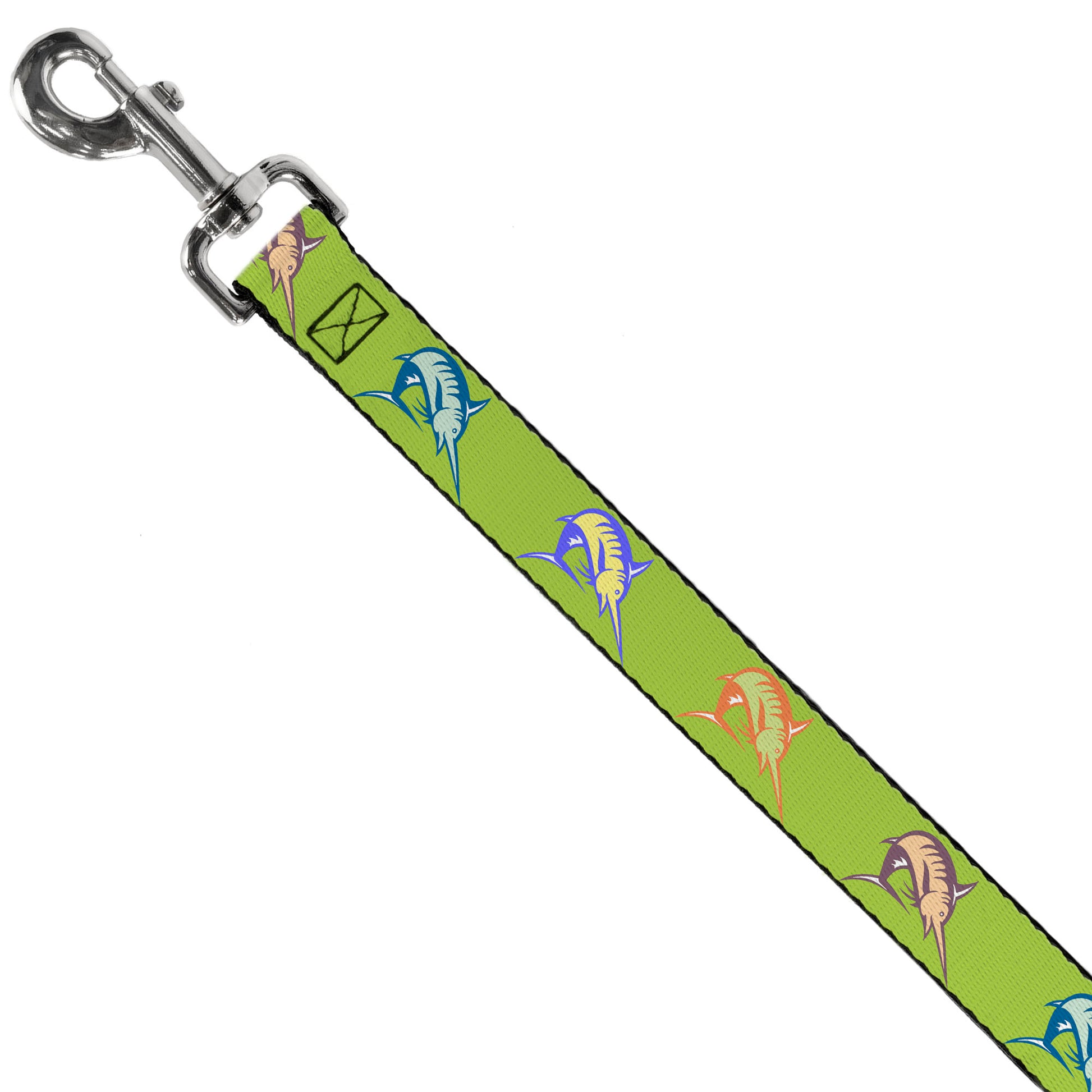 Dog Leash - Marlin Green/Multi Color Dog Leashes Buckle-Down