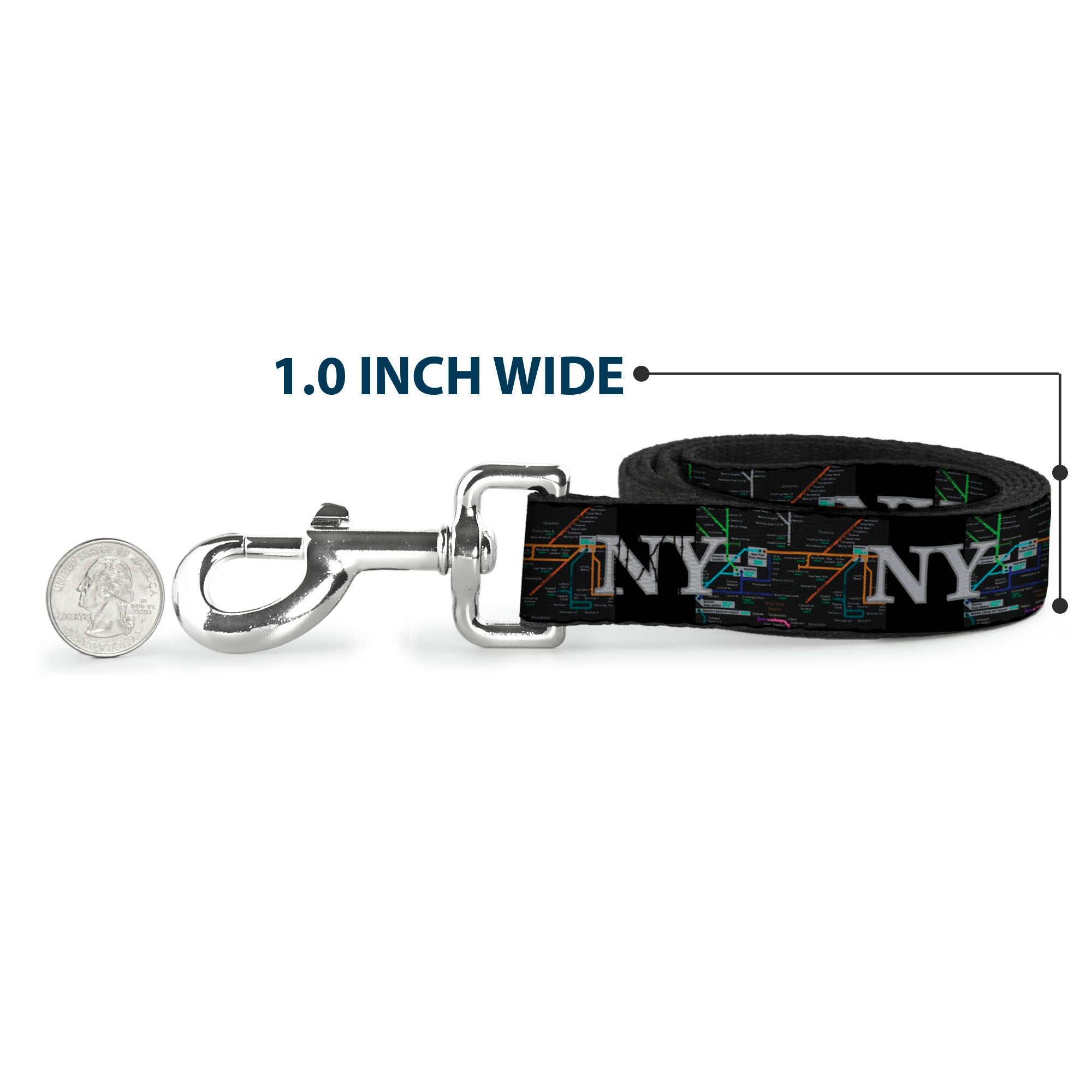 Dog Leash - New York Subway Dog Leashes Buckle-Down