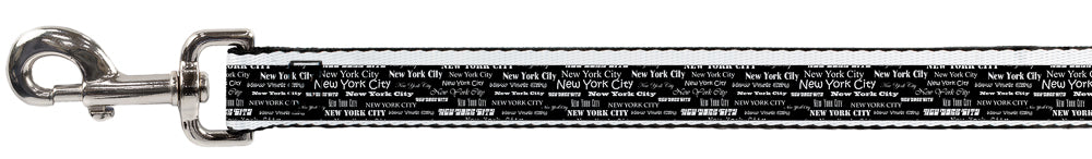Dog Leash - New York City Black/White Dog Leashes Buckle-Down