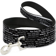 Dog Leash - New York City Black/White Dog Leashes Buckle-Down
