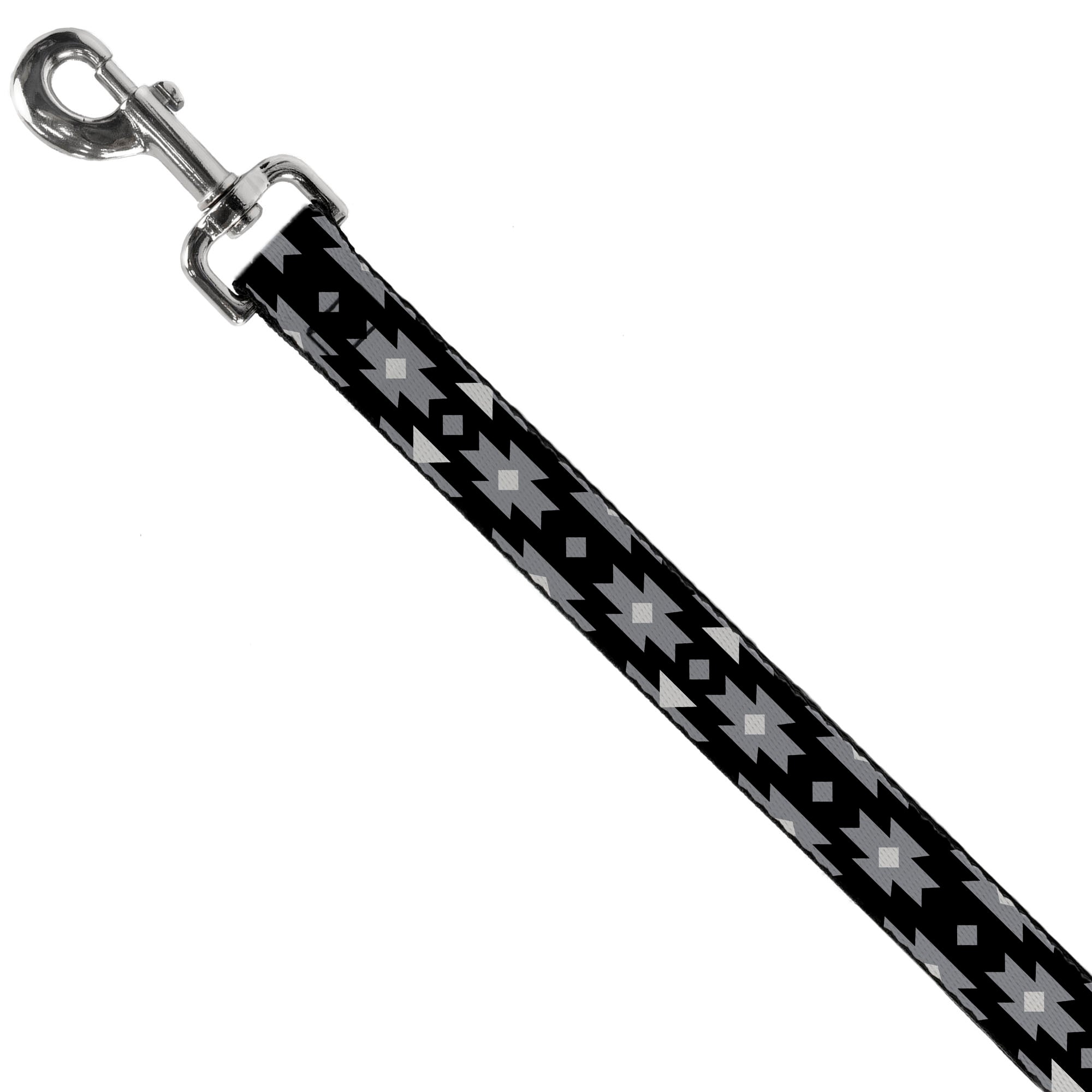 Dog Leash - Navajo Gray/Black/Gray/White Dog Leashes Buckle-Down