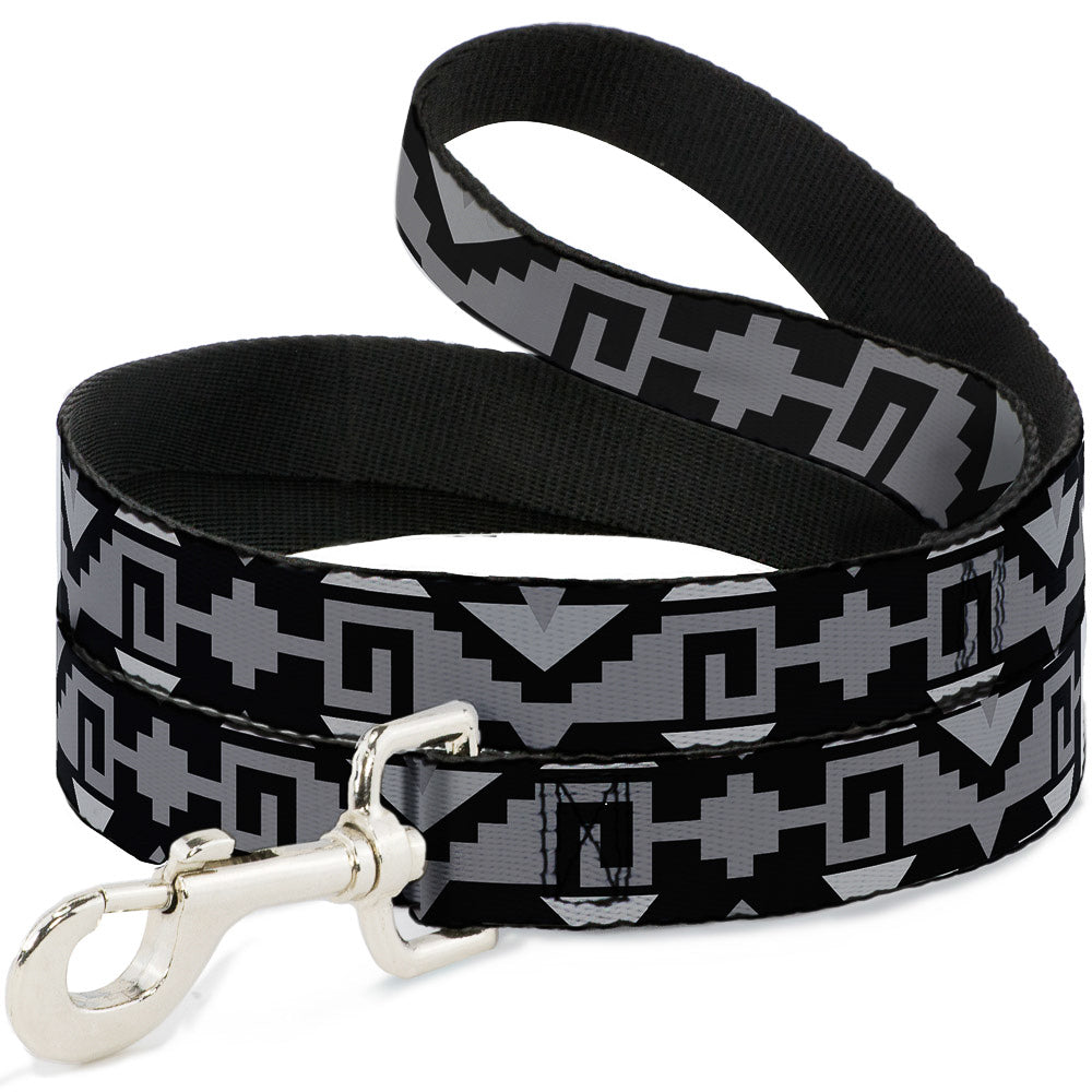 Dog Leash - Navajo2 Black/Gray Dog Leashes Buckle-Down