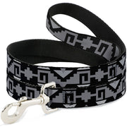 Dog Leash - Navajo2 Black/Gray Dog Leashes Buckle-Down