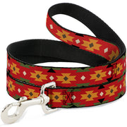 Dog Leash - Navajo Tan/Rust/Olive/Black Dog Leashes Buckle-Down