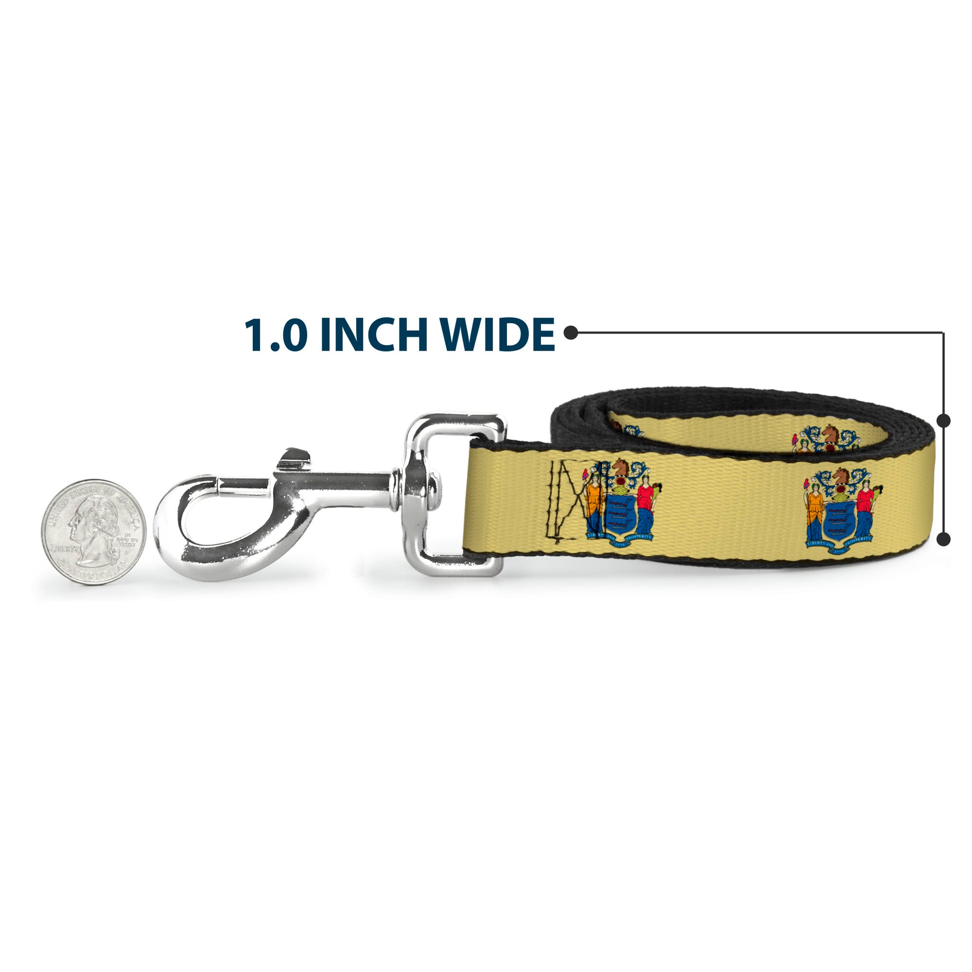 Dog Leash - New Jersey Flag Dog Leashes Buckle-Down