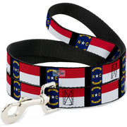 Dog Leash - North Carolina Flag/Black Dog Leashes Buckle-Down