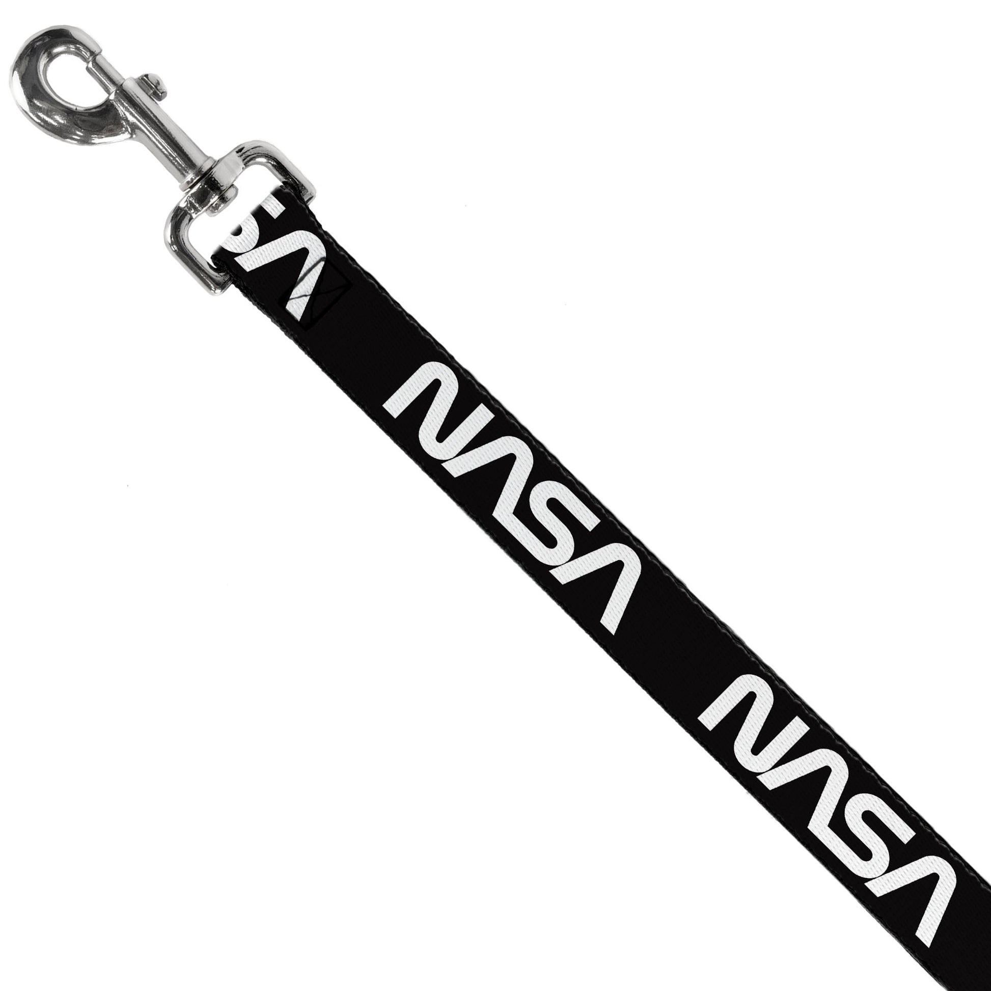 Dog Leash - NASA Text Black/White Dog Leashes Buckle-Down