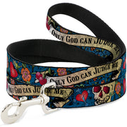 Dog Leash - Only God Can Judge Me Blue Dog Leashes Buckle-Down