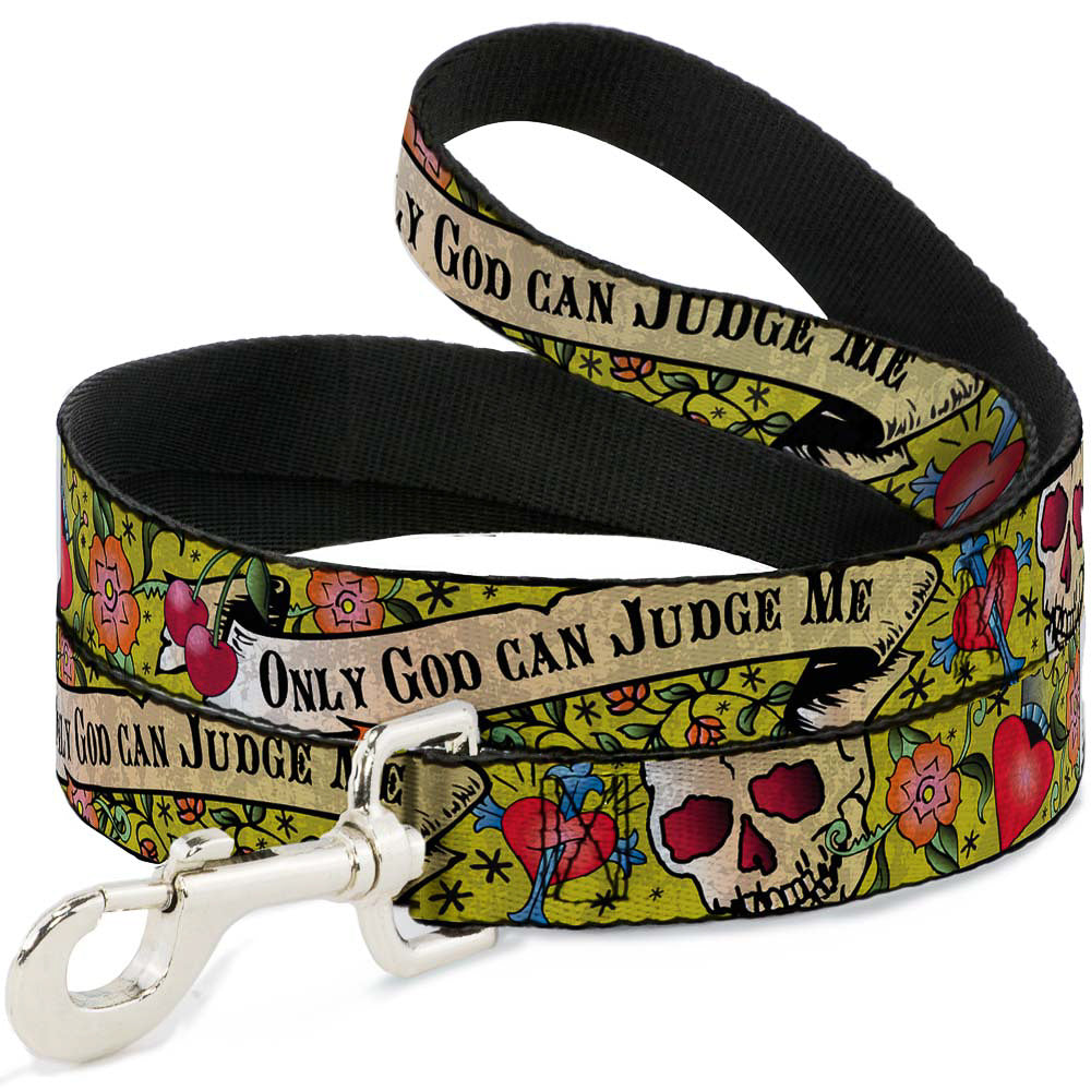 Dog Leash - Only God Can Judge Me Yellow Dog Leashes Buckle-Down